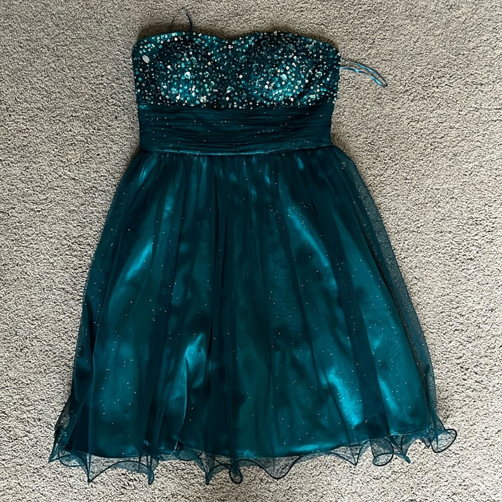 Sweetheart strapless mini dress